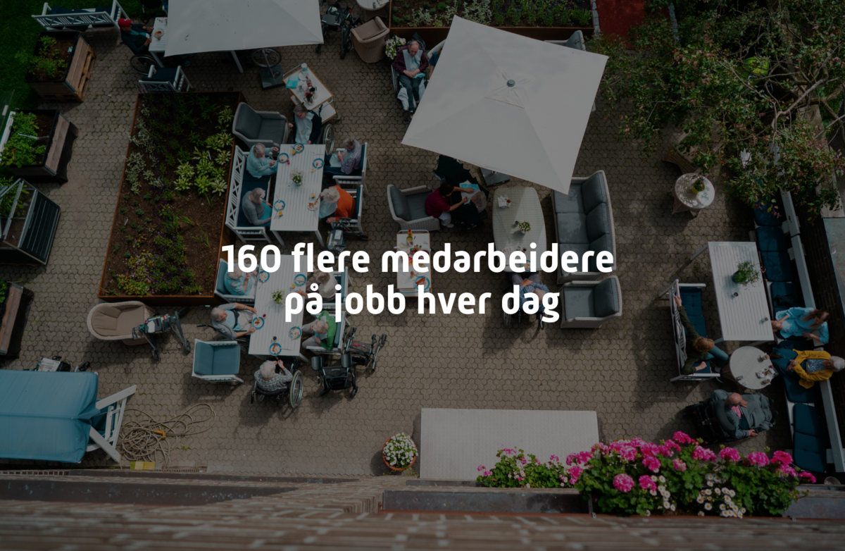 Sykehjemsetaten i Oslo har redusert sykefraværet fra 12,3 prosent til 7,3 prosent siden 2013. Målet er seks prosent sykefravær innen utgangen av 2019. Foto: Eirik Stordrange