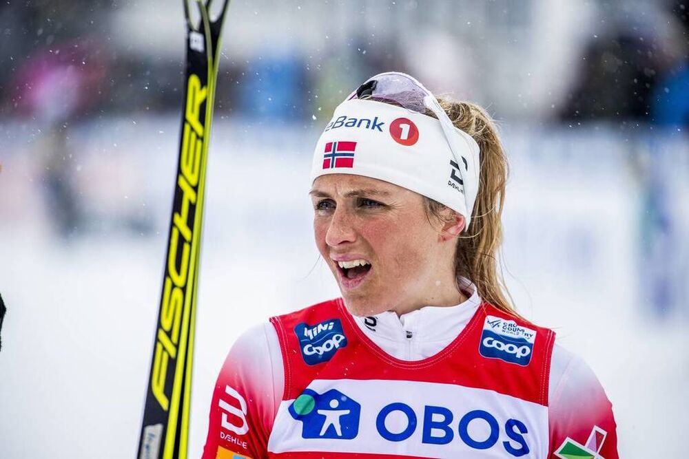 17.03.2019, Falun, Sweden (SWE):Therese Johaug (NOR) - FIS world cup cross-country, 10km women, Falun (SWE). www.nordicfocus.com. © Modica/NordicFocus. Every downloaded picture is fee-liable.
