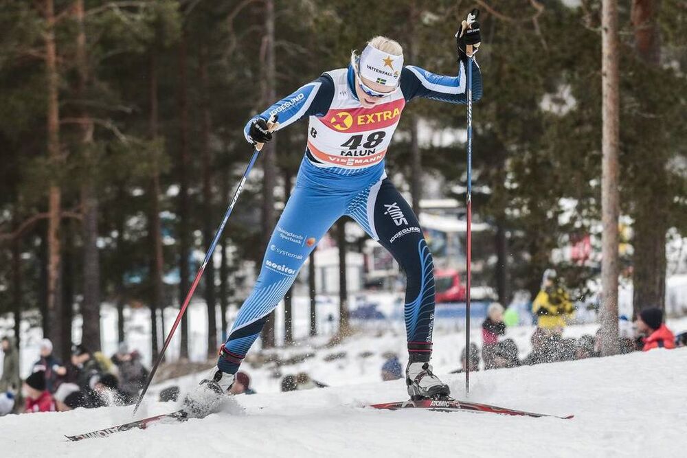 28.01.2017, Falun Sweden (SWE):Jackline Lockner (SWE) - FIS world cup cross-country, individual sprint, Falun (SWE). www.nordicfocus.com. © Modica/NordicFocus. Every downloaded picture is fee-liable.