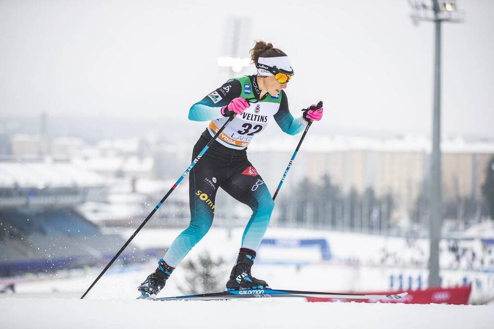 09.02.2019, Lahti Finland (FIN):Delphine Claudel (FRA) - FIS world cup cross-country, individual sprint, Lahti (FIN). www.nordicfocus.com. © Modica/NordicFocus. Every downloaded picture is fee-liable.