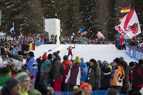 NordicFocus 26.01.2019, Antholz, Italy (ITA):Johannes Thingnes Boe (NOR) - IBU world cup biathlon, pursuit men, Antholz (ITA). www.nordicfocus.com. © Manzoni/NordicFocus. Every downloaded picture is fee-liable.