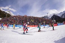 NordicFocus 27.01.2019, Antholz, Italy (ITA):Dorothea Wierer (ITA), Lisa Vittozzi (ITA), Anastasiya Kuzmina (SVK), Marte Roeiseland (Olsbu), Paulina Fialkova (SVK), Kaisa Makarainen (FIN), Iryna Kryuko (BLR), Hanna Oeberg (SWE), Monika Hojnisz (POL), Anais Bescond (