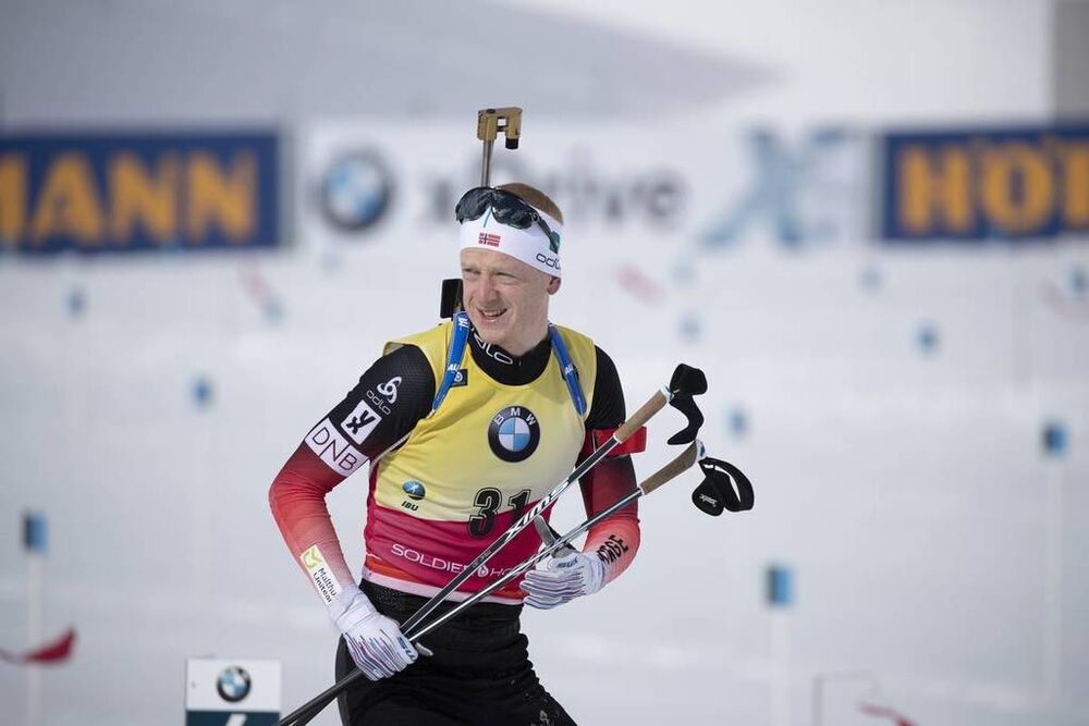 15.02.2019, Soldier Hollow, United States of America (USA):Johannes Thingnes Boe (NOR) -  IBU world cup biathlon, sprint men, Soldier Hollow (USA). www.nordicfocus.com. © Manzoni/NordicFocus. Every downloaded picture is fee-liable.