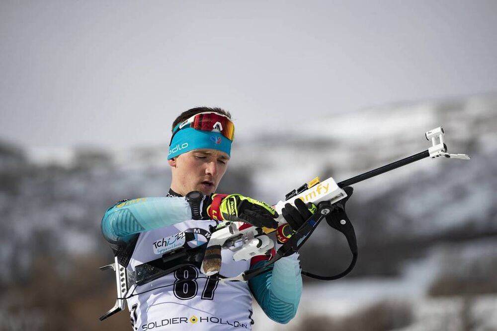 15.02.2019, Soldier Hollow, United States of America (USA):Fabien Claude (FRA) -  IBU world cup biathlon, sprint men, Soldier Hollow (USA). www.nordicfocus.com. © Manzoni/NordicFocus. Every downloaded picture is fee-liable.