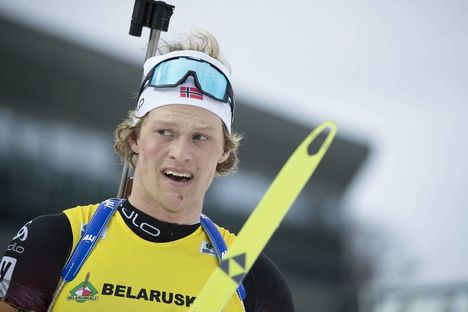 NordicFocus 20.02.2019, Minks-Raubichi, Belarus (BLR):Endre Stroemsheim (NOR) - IBU Open European championships biathlon, individual men, Minsk-Raubichi (BLR). www.nordicfocus.com. © Manzoni/NordicFocus. Every downloaded picture is fee-liable.