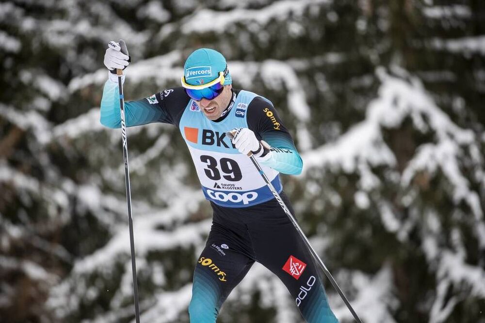 16.12.2018, Davos, Switzerland (SUI):Maurice Manificat (FRA) - FIS world cup cross-country, 15km men, Davos (SUI). www.nordicfocus.com. © Modica/NordicFocus. Every downloaded picture is fee-liable.