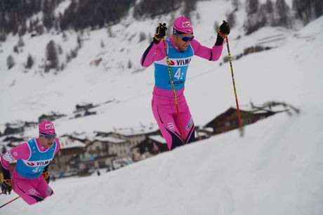 NordicFocus 30.11.2018, Livigno, Italy (ITA):Jan Srail (CZE), Alexis Jeannerod (FRA), (l-r) - Visma Ski Classics La Sgambeda, Pro Team Prologue, Livigno (ITA). www.nordicfocus.com. © Rauschendorfer/NordicFocus. Every downloaded picture is fee-liable.