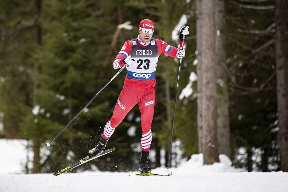 30.12.2018, Toblach, Italy (ITA):Sergey Ustiugov (RUS) - FIS world cup cross-country, tour de ski, 15km men, Toblach (ITA). www.nordicfocus.com. © Modica/NordicFocus. Every downloaded picture is fee-liable.