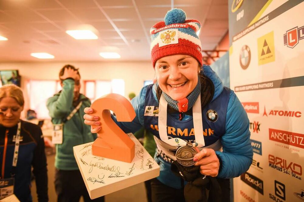 17.03.2019, Oestersund, Sweden (SWE):Ekaterina Yurlova-Percht (RUS) - IBU world championships biathlon, mass women, Oestersund (SWE). www.nordicfocus.com. © Tumashov/NordicFocus. Every downloaded picture is fee-liable.