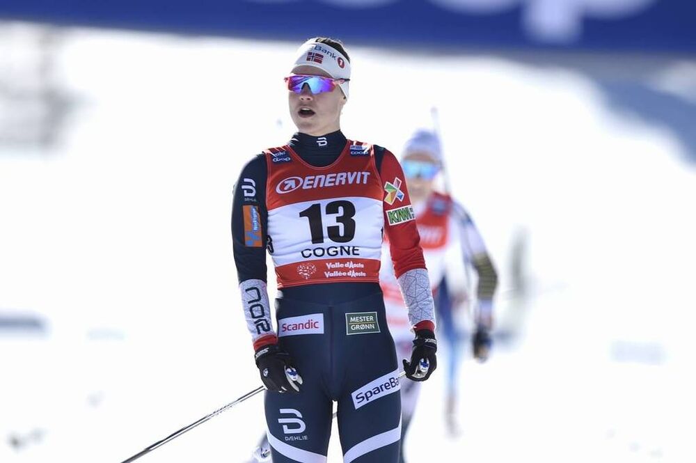 16.02.2019, Cogne, Italy (ITA):Ane Appelkvist Stenseth (NOR) - FIS world cup cross-country, individual sprint, Cogne (ITA). www.nordicfocus.com. © Thibaut/NordicFocus. Every downloaded picture is fee-liable.
