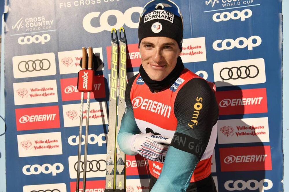 16.02.2019, Cogne, Italy (ITA):Lucas Chanavat (FRA) - FIS world cup cross-country, individual sprint, Cogne (ITA). www.nordicfocus.com. © Thibaut/NordicFocus. Every downloaded picture is fee-liable.