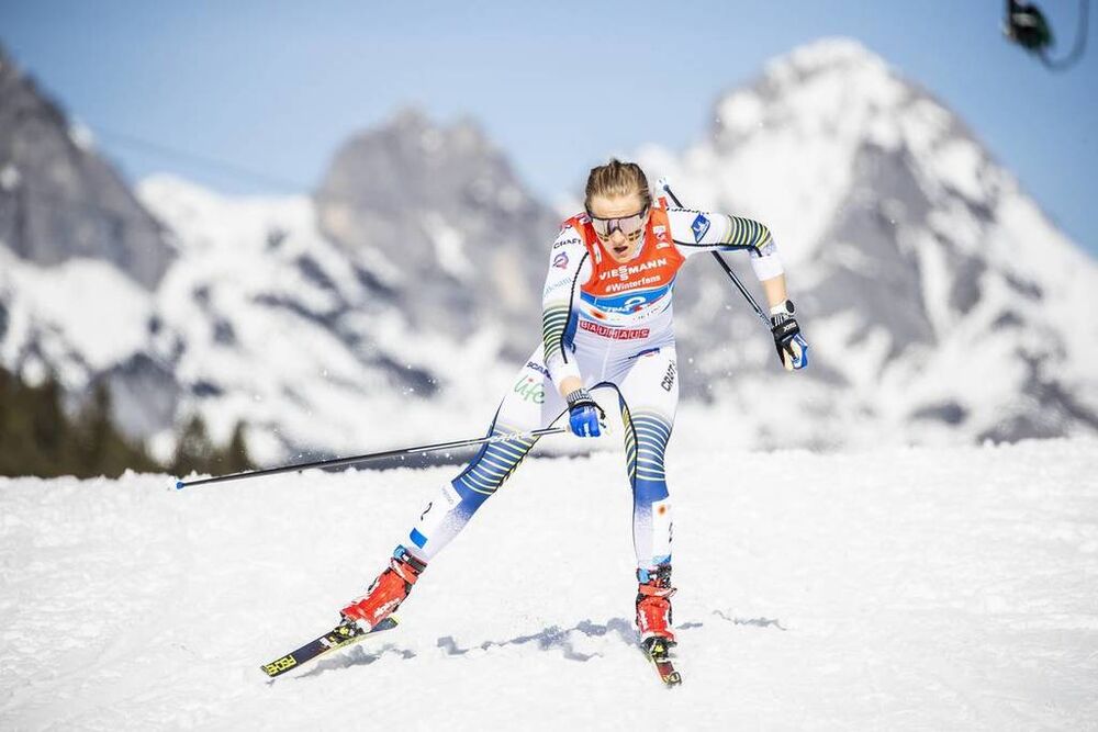 28.02.2019, Seefeld, Austria (AUT):Stina Nilsson (SWE) - FIS nordic world ski championships, cross-country, 4x5km women, Seefeld (AUT). www.nordicfocus.com. © Modica/NordicFocus. Every downloaded picture is fee-liable.