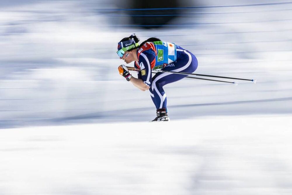 28.02.2019, Seefeld, Austria (AUT):Krista Parmakoski (FIN) - FIS nordic world ski championships, cross-country, 4x5km women, Seefeld (AUT). www.nordicfocus.com. © Modica/NordicFocus. Every downloaded picture is fee-liable.
