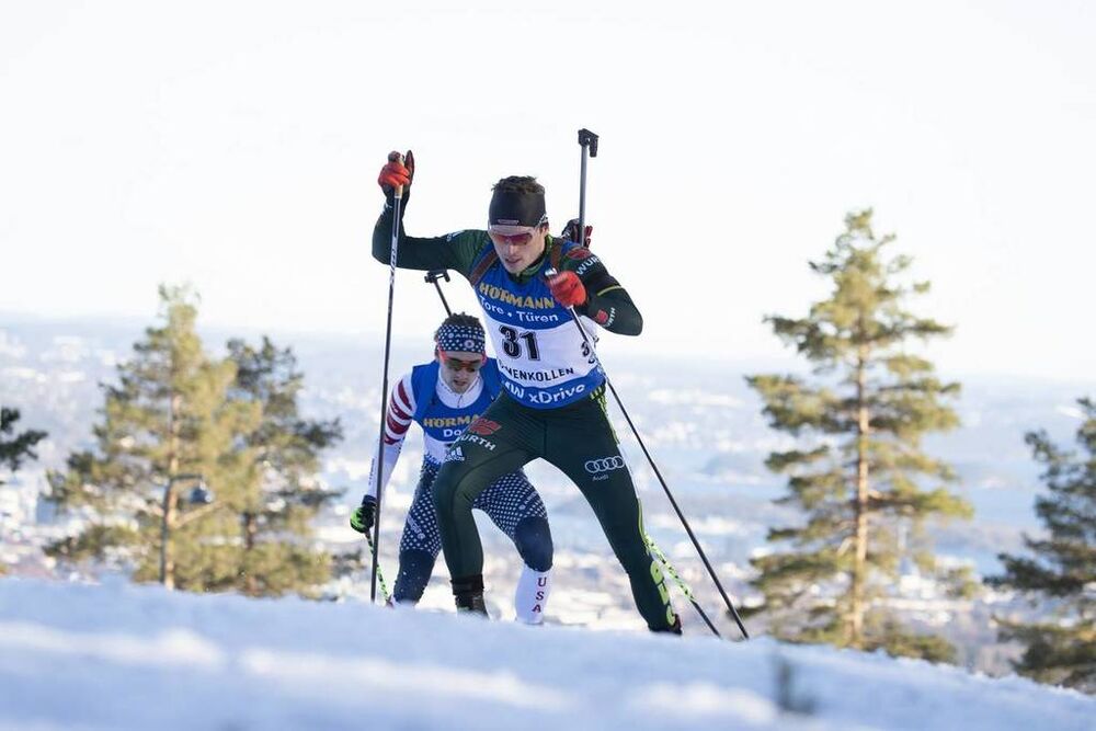 23.03.2019, Oslo, Norway (NOR):Lucas Fratzscher (GER) - IBU world cup biathlon, pursuit men, Oslo (NOR). www.nordicfocus.com. © Manzoni/NordicFocus. Every downloaded picture is fee-liable.