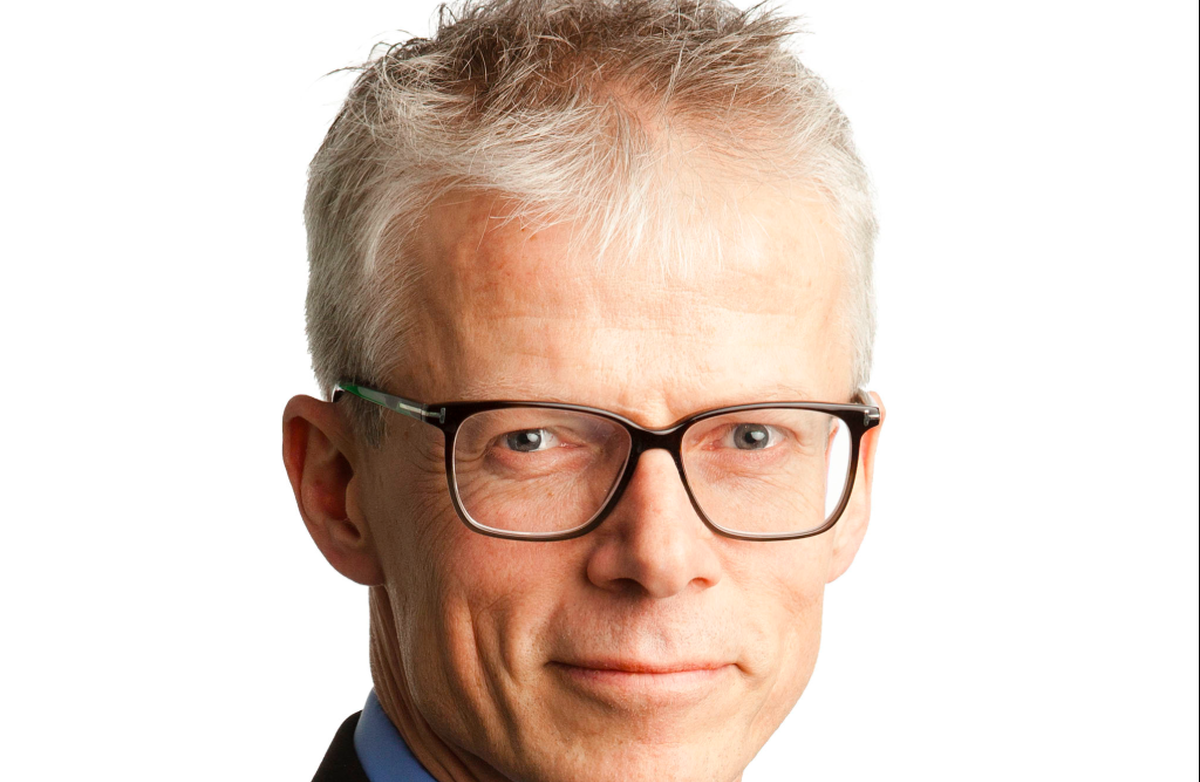 Bilde av Hans Christian Holte fra den gangen han var skattedirektør.