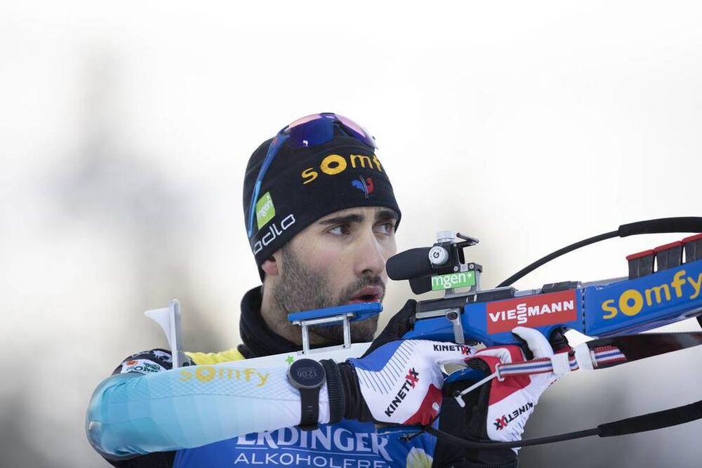 01.12.2019, Oestersund, Sweden, (SWE):Martin Fourcade (FRA) - IBU world cup biathlon, sprint men, Oestersund (SWE). www.nordicfocus.com. © Manzoni/NordicFocus. Every downloaded picture is fee-liable.