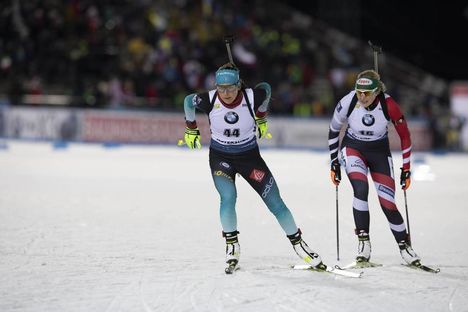 NordicFocus 01.12.2019, Oestersund, Sweden, (SWE):Justine Braisaz (FRA) - IBU world cup biathlon, sprint women, Oestersund (SWE). www.nordicfocus.com. © Manzoni/NordicFocus. Every downloaded picture is fee-liable.