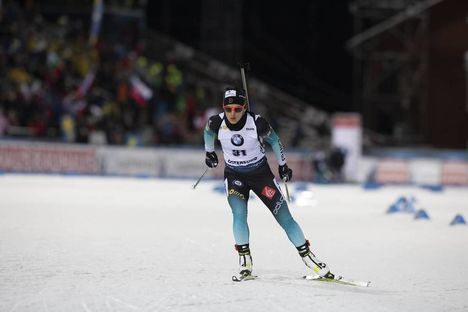 NordicFocus 01.12.2019, Oestersund, Sweden, (SWE):Celia Aymonier (FRA) - IBU world cup biathlon, sprint women, Oestersund (SWE). www.nordicfocus.com. © Manzoni/NordicFocus. Every downloaded picture is fee-liable.