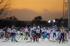 NordicFocus 30.11.2019, Oestersund, Sweden, (SWE):Celia Aymonier (FRA), Ingrid Landmark Tandrevold (NOR), Karolin Horchler (GER) - IBU world cup biathlon, relay mixed, Oestersund (SWE). www.nordicfocus.com. © Manzoni/NordicFocus. Every downloaded picture is fee-lia