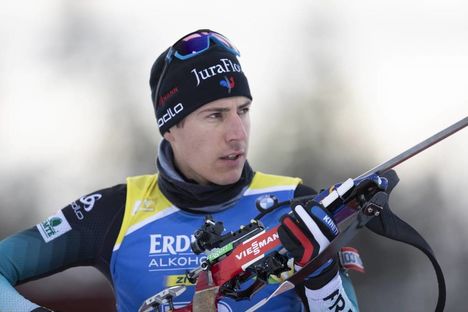 NordicFocus 01.12.2019, Oestersund, Sweden, (SWE):Quentin Fillon Maillet (FRA) - IBU world cup biathlon, sprint men, Oestersund (SWE). www.nordicfocus.com. © Manzoni/NordicFocus. Every downloaded picture is fee-liable.
