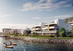 Engersand havn, 10 min fra Husbankens hovedkvarter i Drammen. Illustrasjon: engersandhavn.no