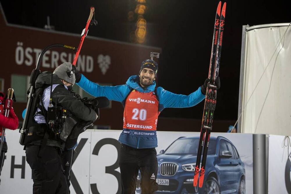 04.12.2019, Oestersund, Sweden, (SWE):Martin Fourcade (FRA) - IBU world cup biathlon, individual men, Oestersund (SWE). www.nordicfocus.com. © Nico Manzoni/NordicFocus. Every downloaded picture is fee-liable.