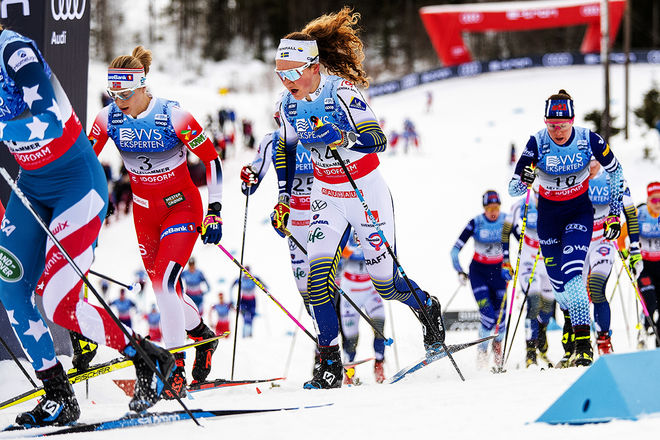 07.12.2019, Lillehammer, Norway (NOR):Moa Lundgren (SWE) - FIS world cup cross-country, skiathlon women, Lillehammer (NOR). www.nordicfocus.com. © Modica/NordicFocus. Every downloaded picture is fee-liable.