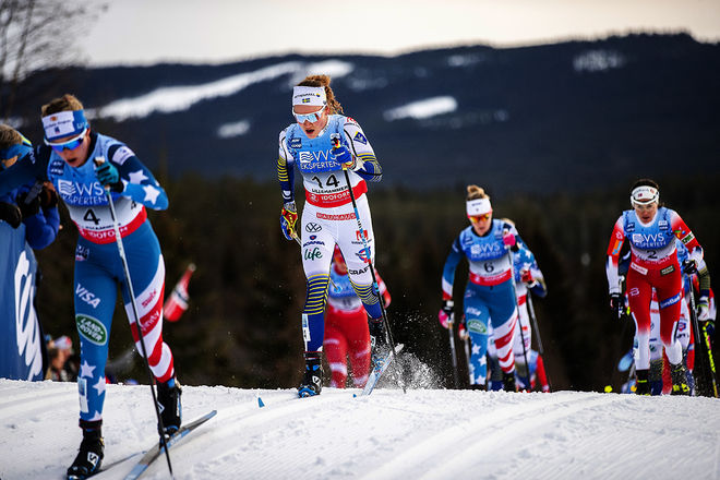 07.12.2019, Lillehammer, Norway (NOR):Moa Lundgren (SWE) - FIS world cup cross-country, skiathlon women, Lillehammer (NOR). www.nordicfocus.com. © Modica/NordicFocus. Every downloaded picture is fee-liable.