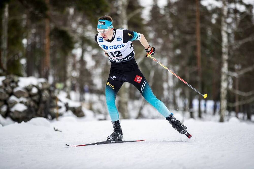 17.03.2019, Falun, Sweden (SWE):Hugo Lapalus (FRA) - FIS world cup cross-country, 15km men, Falun (SWE). www.nordicfocus.com. © Modica/NordicFocus. Every downloaded picture is fee-liable.