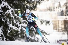 NordicFocus 16.12.2018, Davos, Switzerland (SUI):Jean Tiberghien (FRA) - FIS world cup cross-country, 15km men, Davos (SUI). www.nordicfocus.com. © Modica/NordicFocus. Every downloaded picture is fee-liable.