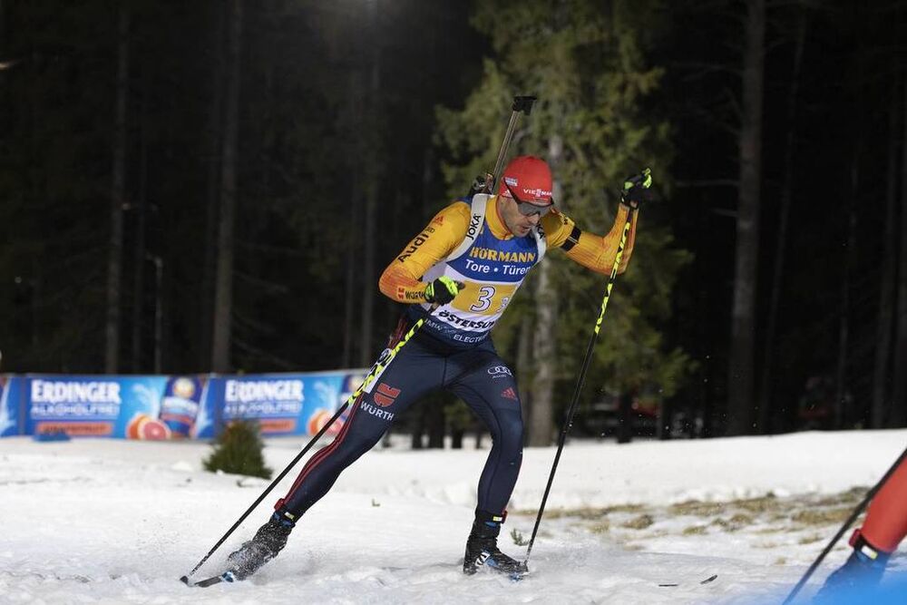 07.12.2019, Oestersund, Sweden, (SWE):Arnd Peiffer (GER) - IBU world cup biathlon, relay men, Oestersund (SWE). www.nordicfocus.com. © Nico Manzoni/NordicFocus. Every downloaded picture is fee-liable.
