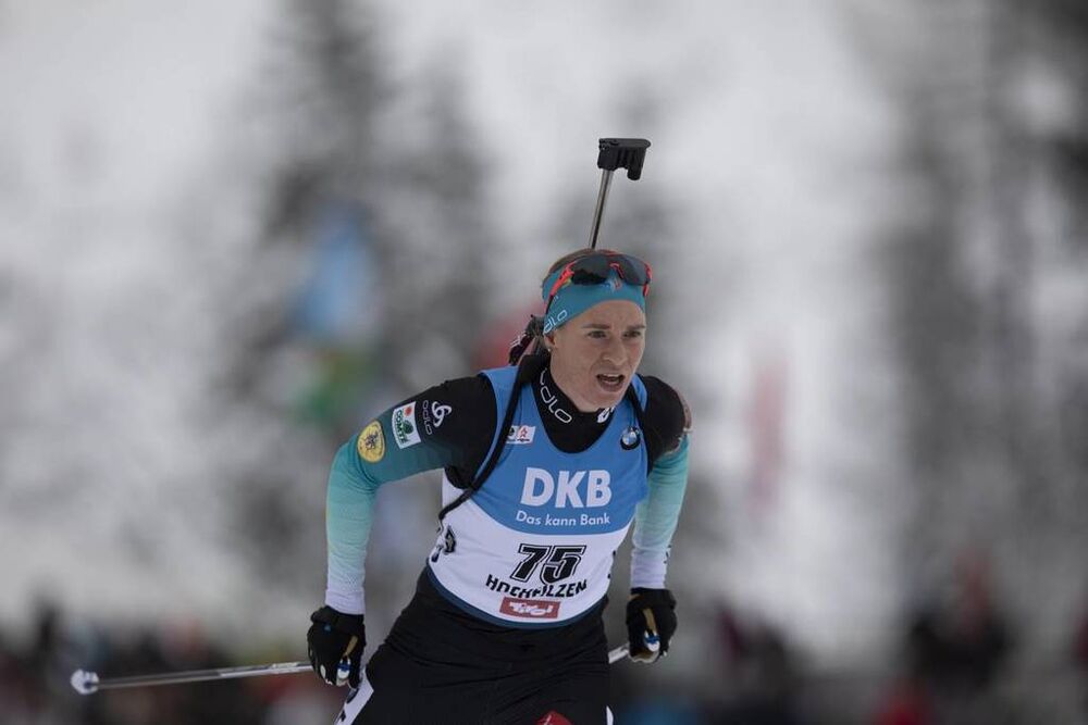 13.12.2019, Hochfilzen, Austria (AUT):Anais Bescond (FRA) - IBU world cup biathlon, sprint women, Hochfilzen (AUT). www.nordicfocus.com. © Manzoni/NordicFocus. Every downloaded picture is fee-liable.