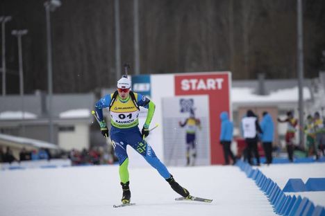 NordicFocus 23.02.2019, Minks-Raubichi, Belarus (BLR):Maksim Varabei (BLR) - IBU Open European championships biathlon, sprint men, Minsk-Raubichi (BLR). www.nordicfocus.com. © Manzoni/NordicFocus. Every downloaded picture is fee-liable.