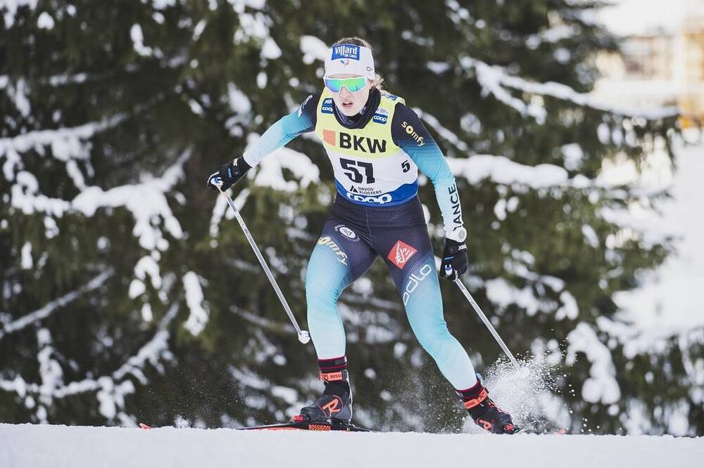 15.12.2019, Davos, Switzerland (SUI):Juliette Ducordeau (FRA) - FIS world cup cross-country, 10km women, Davos (SUI). www.nordicfocus.com. © Modica/NordicFocus. Every downloaded picture is fee-liable.