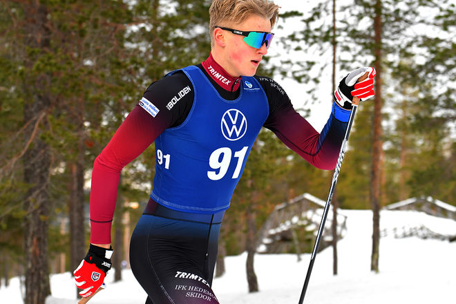 HEDEMORA-TALANGEN Edvin Anger är en av fyra svenska längdåkare i ungdoms-OS i Lausanne i Schweiz. Foto/rights: ROLF ZETTERBERG/kekstock.com