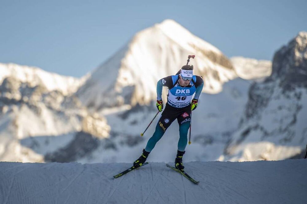 19.12.2019, Annecy-Le Grand Bornand, France (FRA):Fabien Claude (FRA) -  IBU world cup biathlon, sprint men, Annecy-Le Grand Bornand (FRA). www.nordicfocus.com. © Thibaut/NordicFocus. Every downloaded picture is fee-liable.