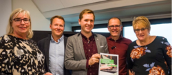 Fra lanseringen av integrasjonsløsningen i oktober. Fra venstre: Lise Dahl Karlsen, Brønnøysundregistrene, Pål Kristen Rønnevik, Norges Idrettsforbund, Andreas-Johann Østerdal Ulvestad, Unicornis, Stian Slotterøy Johnsen, Frivillighet Norge, kultur