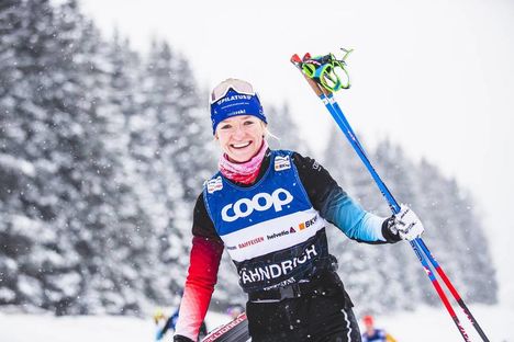 NordicFocus 13.12.2019, Davos, Switzerland (SUI):Nadine Faehndrich (SUI) - FIS world cup cross-country, training, Davos (SUI). www.nordicfocus.com. © Modica/NordicFocus. Every downloaded picture is fee-liable.
