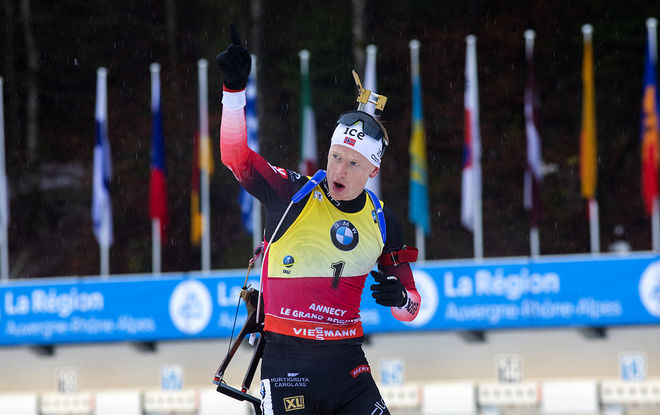 22.12.2019, Annecy-Le Grand Bornand, France (FRA):Benedikt Doll (GER) -  IBU world cup biathlon, mass men, Annecy-Le Grand Bornand (FRA). www.nordicfocus.com. © Manzoni/NordicFocus. Every downloaded picture is fee-liable.