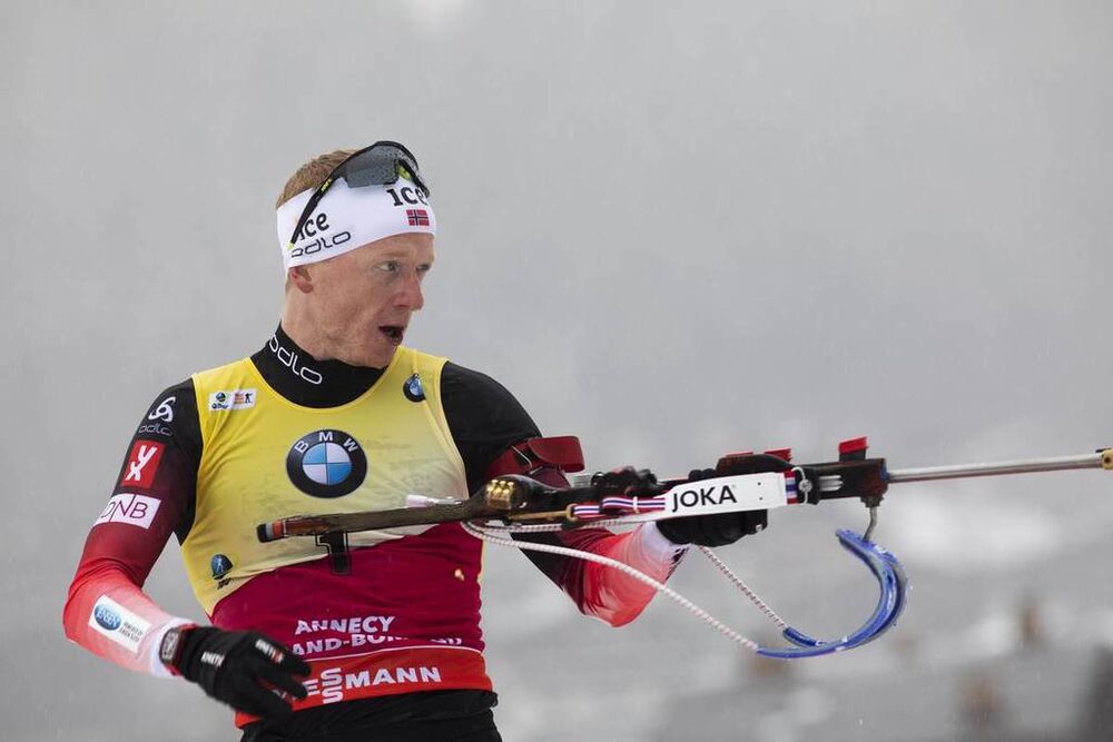 22.12.2019, Annecy-Le Grand Bornand, France (FRA):Johannes Thingnes Boe (NOR) -  IBU world cup biathlon, mass men, Annecy-Le Grand Bornand (FRA). www.nordicfocus.com. © Manzoni/NordicFocus. Every downloaded picture is fee-liable.