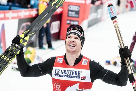 NordicFocus 07.01.2018, Val di Fiemme, Italy (ITA):Dario Cologna (SUI) - FIS world cup cross-country, tour de ski, final climb men, Val di Fiemme (ITA). www.nordicfocus.com. © Modica/NordicFocus. Every downloaded picture is fee-liable.