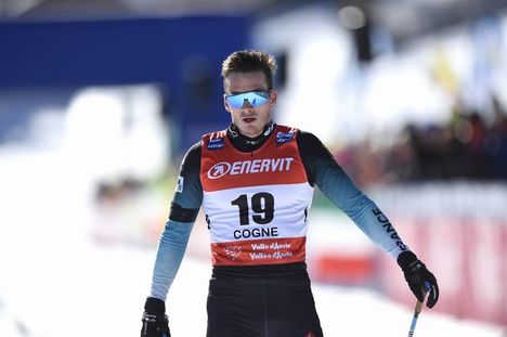 NordicFocus 16.02.2019, Cogne, Italy (ITA):Tom Mancini (FRA) - FIS world cup cross-country, individual sprint, Cogne (ITA). www.nordicfocus.com. © Thibaut/NordicFocus. Every downloaded picture is fee-liable.