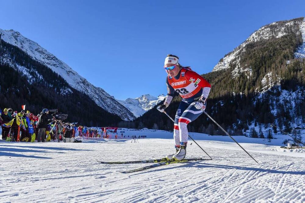 16.02.2019, Cogne, Italy (ITA):Julie Myhre (NOR) - FIS world cup cross-country, individual sprint, Cogne (ITA). www.nordicfocus.com. © Thibaut/NordicFocus. Every downloaded picture is fee-liable.