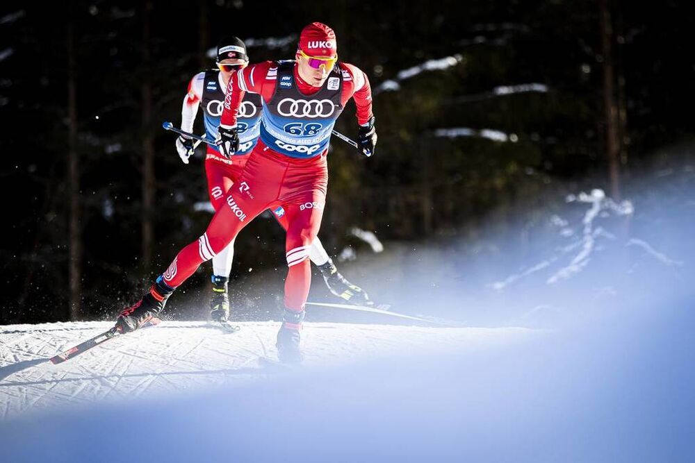 31.12.2019, Toblach, Italy (ITA):Alexander Bolshunov (RUS) - FIS world cup cross-country, tour de ski, 15km men, Toblach (ITA). www.nordicfocus.com. © Modica/NordicFocus. Every downloaded picture is fee-liable.