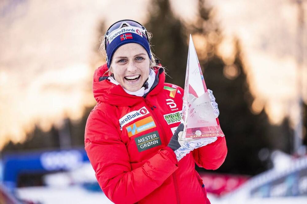 05.01.2020, Val di Fiemme, Italy (ITA):Therese Johaug (NOR) - FIS world cup cross-country, tour de ski, final climb women, Val di Fiemme (ITA). www.nordicfocus.com. © Modica/NordicFocus. Every downloaded picture is fee-liable.