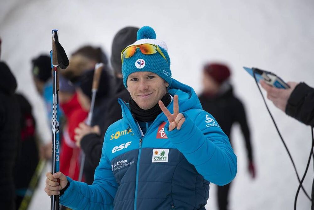 24.03.2019, Oslo, Norway (NOR):Aristide Begue (FRA) - IBU world cup biathlon, mass men, Oslo (NOR). www.nordicfocus.com. © Manzoni/NordicFocus. Every downloaded picture is fee-liable.