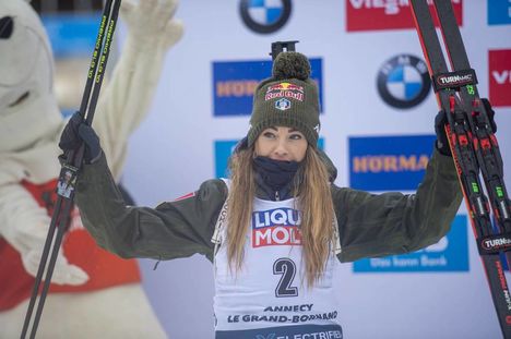 NordicFocus 22.12.2019, Annecy-Le Grand Bornand, France (FRA):Dorothea Wierer (ITA) - IBU world cup biathlon, mass women, Annecy-Le Grand Bornand (FRA). www.nordicfocus.com. © Thibaut/NordicFocus. Every downloaded picture is fee-liable.