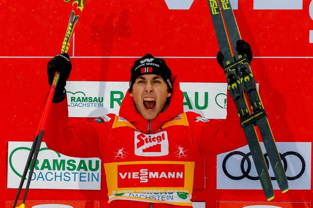 22.12.2019, Ramsau, Austria (AUT):Jarl Magnus Riiber (NOR) - FIS world cup nordic combined, individual gundersen HS98/10km, Ramsau (AUT). www.nordicfocus.com. © Volk/NordicFocus. Every downloaded picture is fee-liable.
