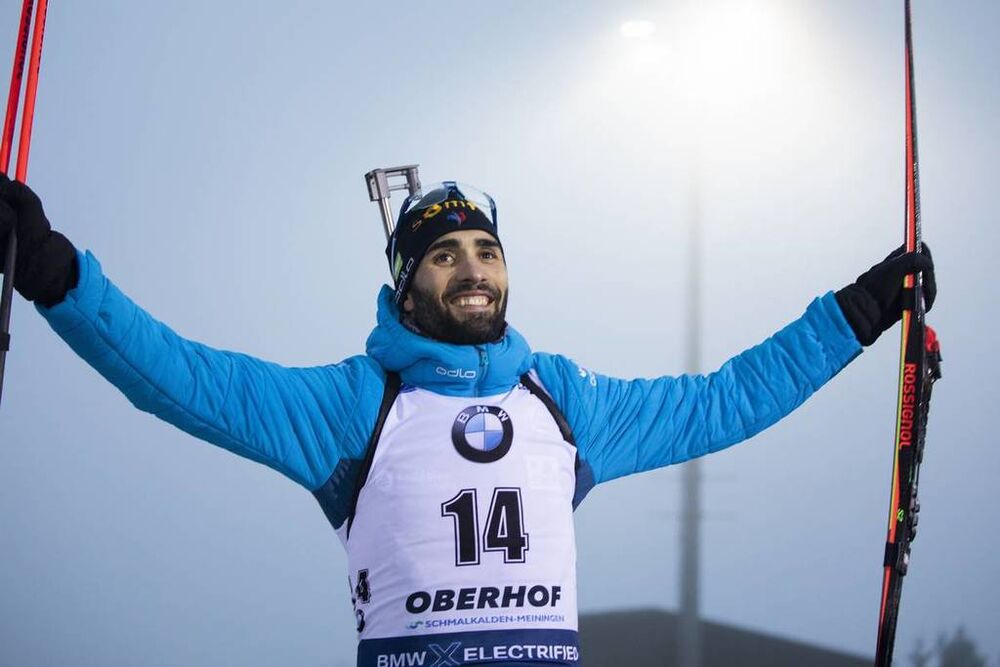 10.01.2020, Oberhof, Germany (GER):Martin Fourcade (FRA) -  IBU world cup biathlon, sprint men, Oberhof (GER). www.nordicfocus.com. © Manzoni/NordicFocus. Every downloaded picture is fee-liable.
