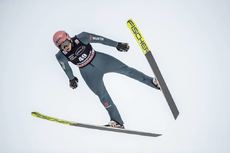 NordicFocus 11.01.2020, Val di Fiemme, Italy (ITA):Karl Geiger (GER) - FIS world cup ski jumping, individual HS135, Val di Fiemme (ITA). www.nordicfocus.com. © Modica/NordicFocus. Every downloaded picture is fee-liable.